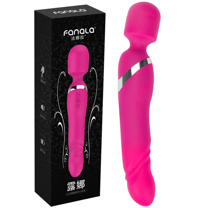 Fanara Rechargeable Massage av Stick Female Masturbator Double Heated Vibrator Adult Sex Supplies Wholesale