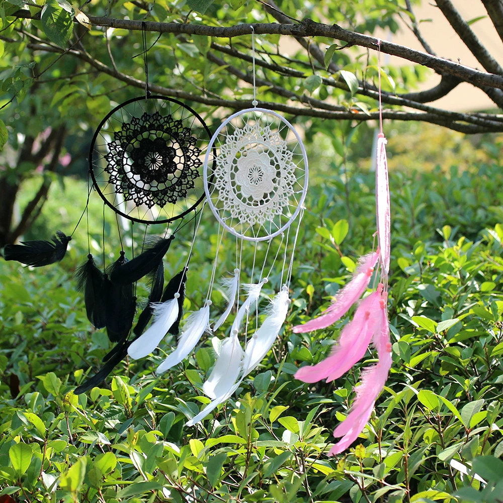 Ms6013 ins 6013 INS Goose Flower D drifting dream catcher дом перо подвесной творческий ремесло ловушка сновидений