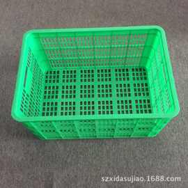 厂家批发透气8号加厚服装快递框 HDPE 全新料塑胶箱  有孔周转框