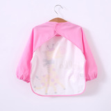 Детский водонепроницаемый нагрудник, безопасный лонгслив для еды, прямые продажи с завода, с карманом, сзади на завязках