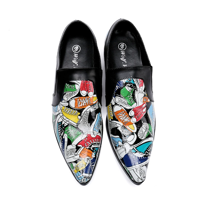 Мужская обувь, летняя дышащая кожаная повседневная обувь, мужская Корейская Молодежная британская деловая официальная одежда, модная обувь без шнуровки