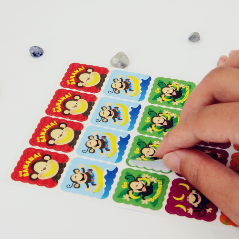 刮刮香不干胶标签小贴纸 摩擦散发香味贴纸 水果食品香味贴制作