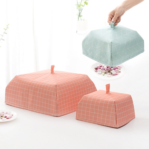 Foldable thermal insulation dust-proof dining table cover, food insect-proof vegetable umbrella, vegetable lid cover, winter thermal insulation dining table cover