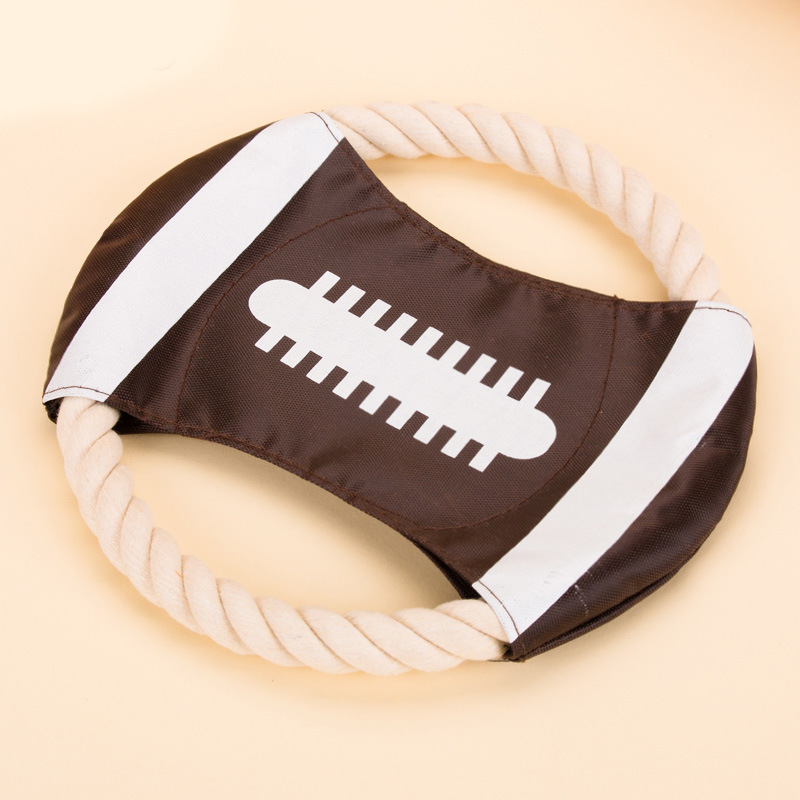 Cuerda de algodón lienzo Frisbee perro especial Frisbee mascota juguete suave Frisbee lienzo suministros de entrenamiento