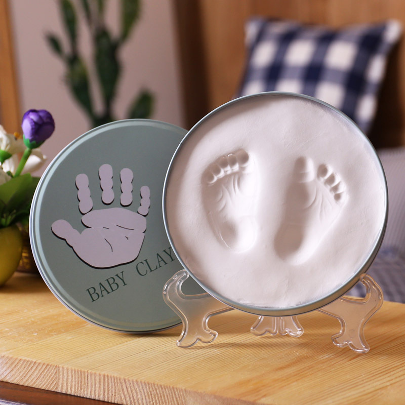 Newborn baby hand foot inkpad photo frame hand and foot prints commemorative suit hundred days memorial factory wholesale