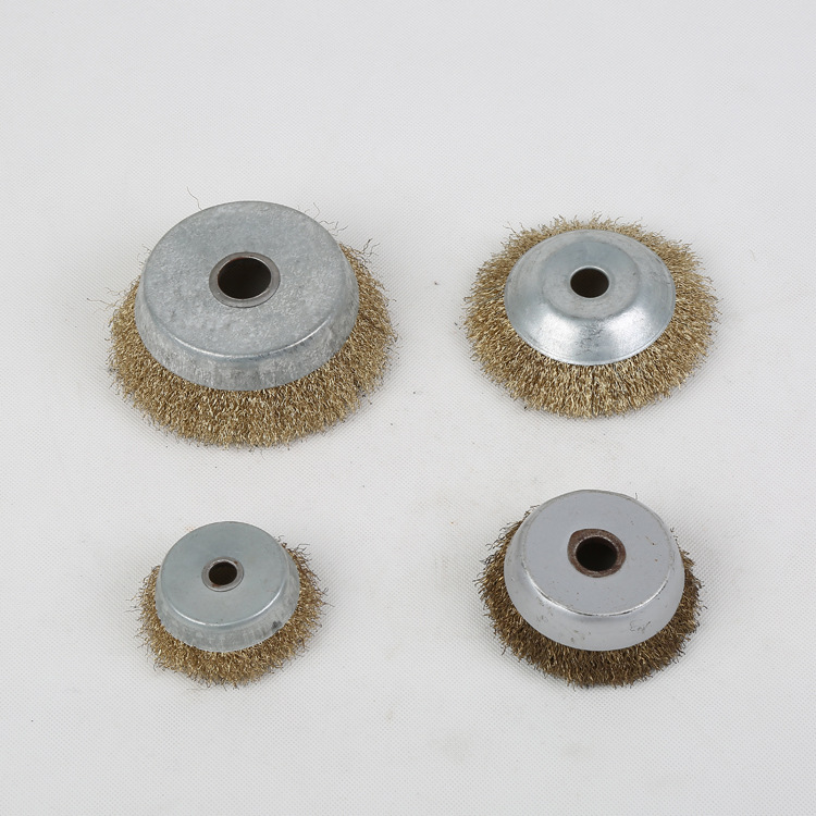 角磨机用清除金属表层去漆除锈打磨100碗型钢丝轮一件代发