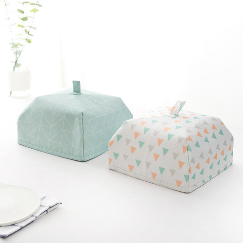 Foldable thermal insulation dust-proof dining table cover, food insect-proof vegetable umbrella, vegetable lid cover, winter thermal insulation dining table cover