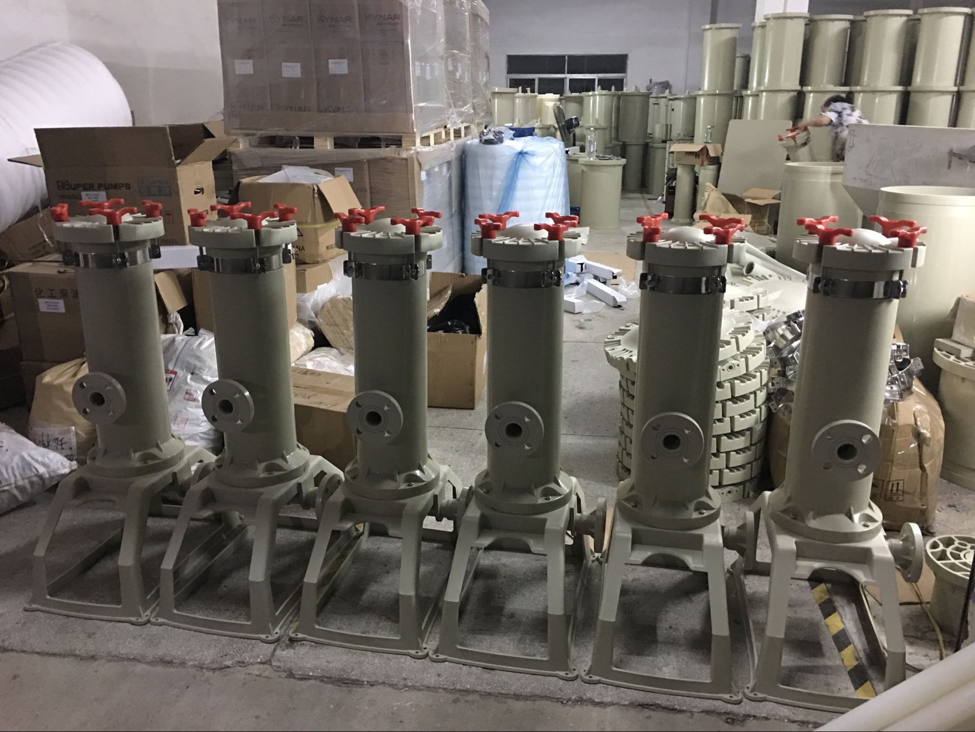 氢氟酸塑胶过滤器,耐酸碱多袋式PP废液过滤器生产厂家特殊生产