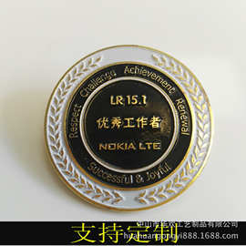 徽章金属胸章胸针胸牌校徽班徽司徽纪念币异形勋章制作免费设计