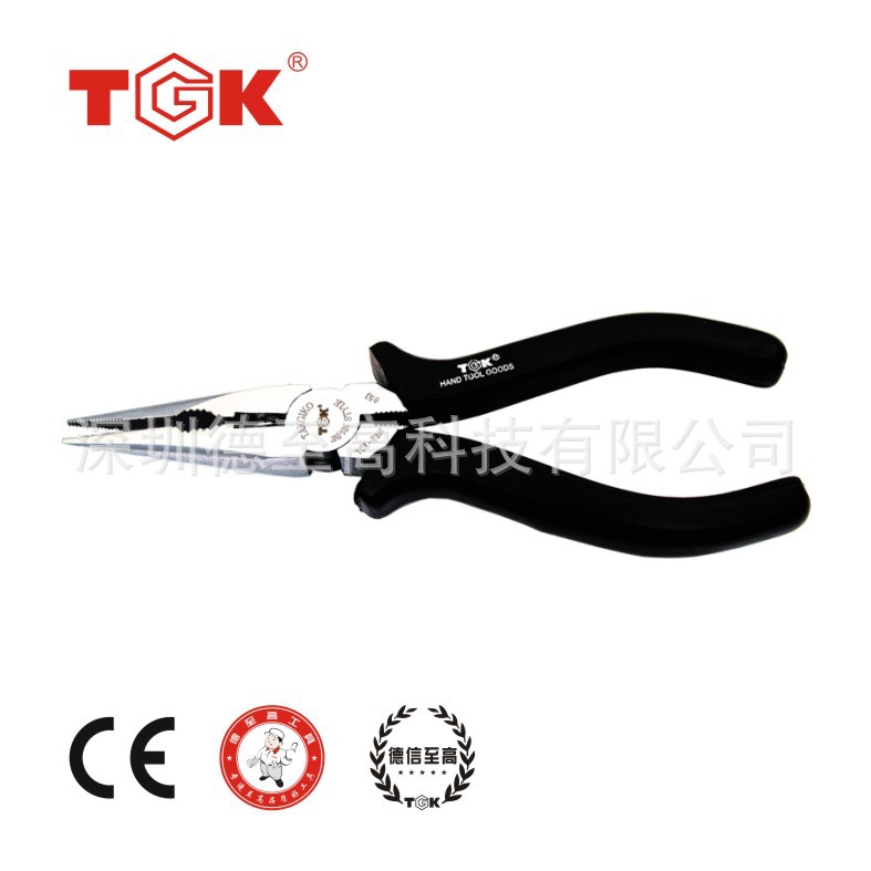 【TGK品牌】德至高TGK-8316加长迷你尖嘴钳4.5寸多功能电工尖咀钳