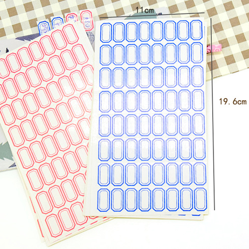 Handwritten self-adhesive label paper, small label, mouth-picking paper, price sticker, self-adhesive sticker classification
