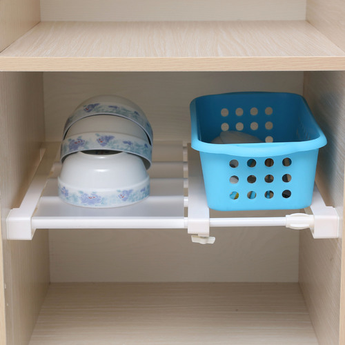 Shelf separator wardrobe cabinet shoe cabinet divider storage rack nail-free extendable storage rack shelf dorm room magic item dropshipping