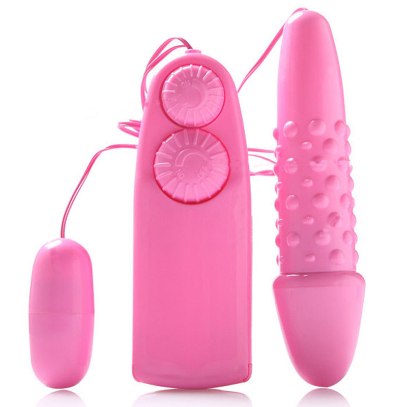 Adult supplies wholesale female appliances double control bump particles double jump egg masturbator vibration sex toys