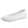 White nurse uniform, work comfortable slip-ons, white shoes, footwear, for beauty salons