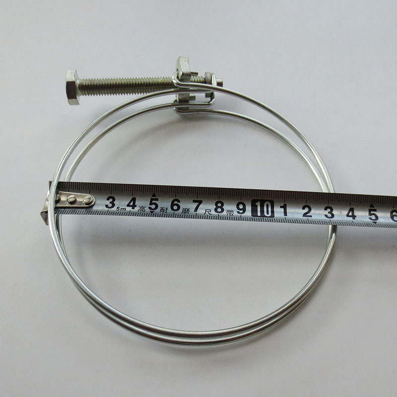 不锈钢钢丝喉箍 双钢丝喉箍 钢丝卡箍 管箍