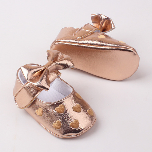 Spring and autumn princess shoes for girls and baby all-matching toddler shoes bow solid color shoes batch 116
