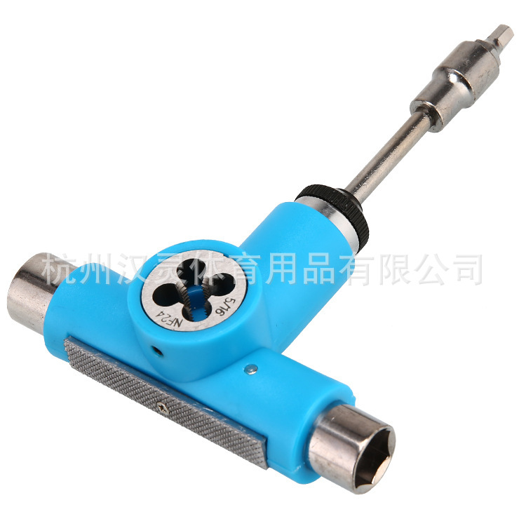 Placa de herramientas monopatín tirantes hebilla en forma de T en forma de Y portátil semiautomático multifunción desmontaje herramienta de montaje entrega de una pieza