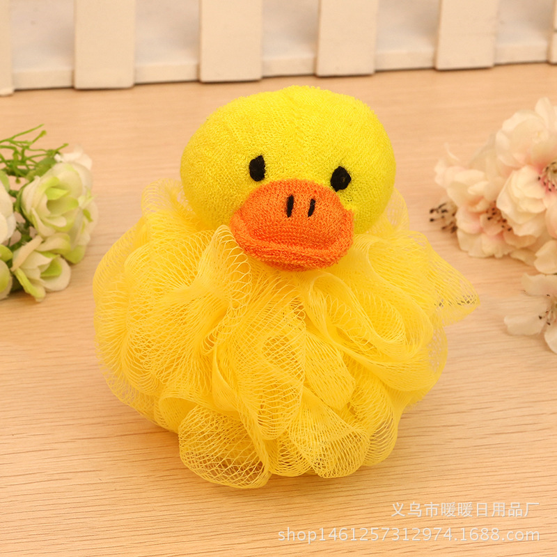 Directo de fábrica animal grande Bola de baño de dibujos animados dispersos Super suave Flor de baño personalizado para todo tipo de cabeza de vacaciones retrato cepillo de baño