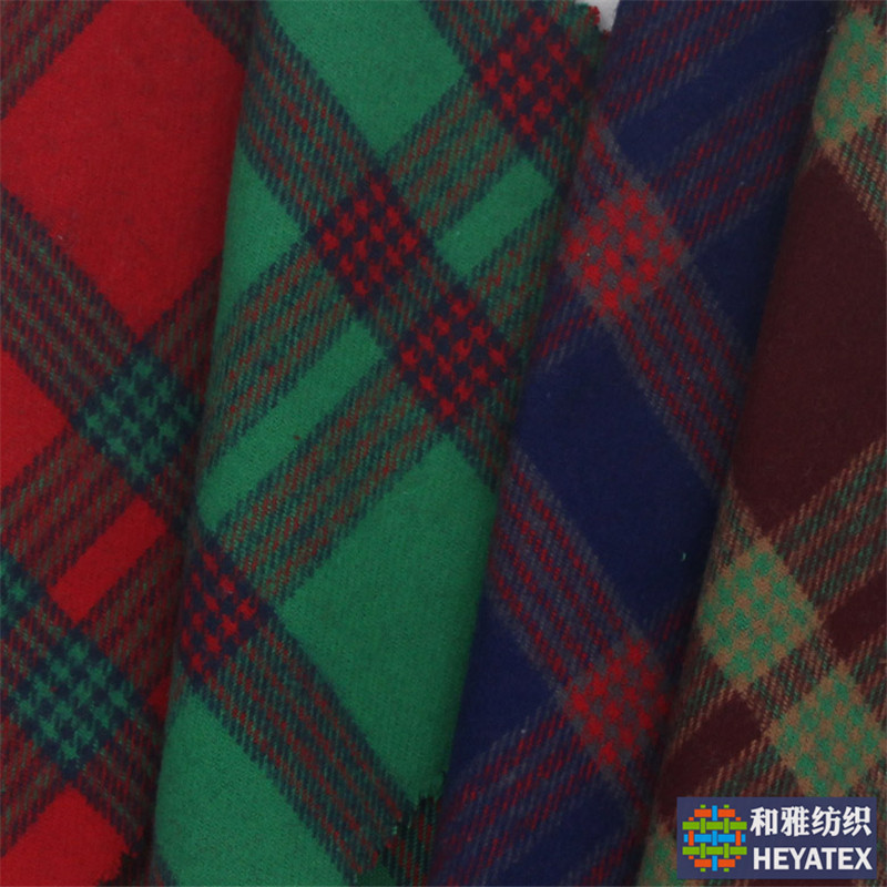 纯棉磨毛格子布 现货八色色织斜纹法兰绒秋冬保暖衬衫服装面料