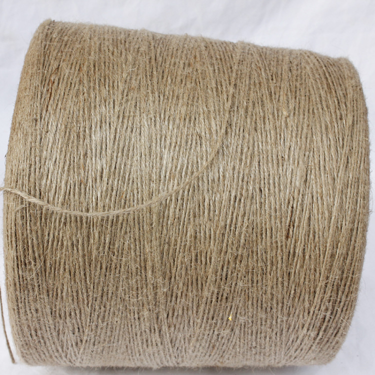 三股编织手工DIY复古装饰吊灯麻绳 彩色过蜡圆扁粗细黄麻绳子