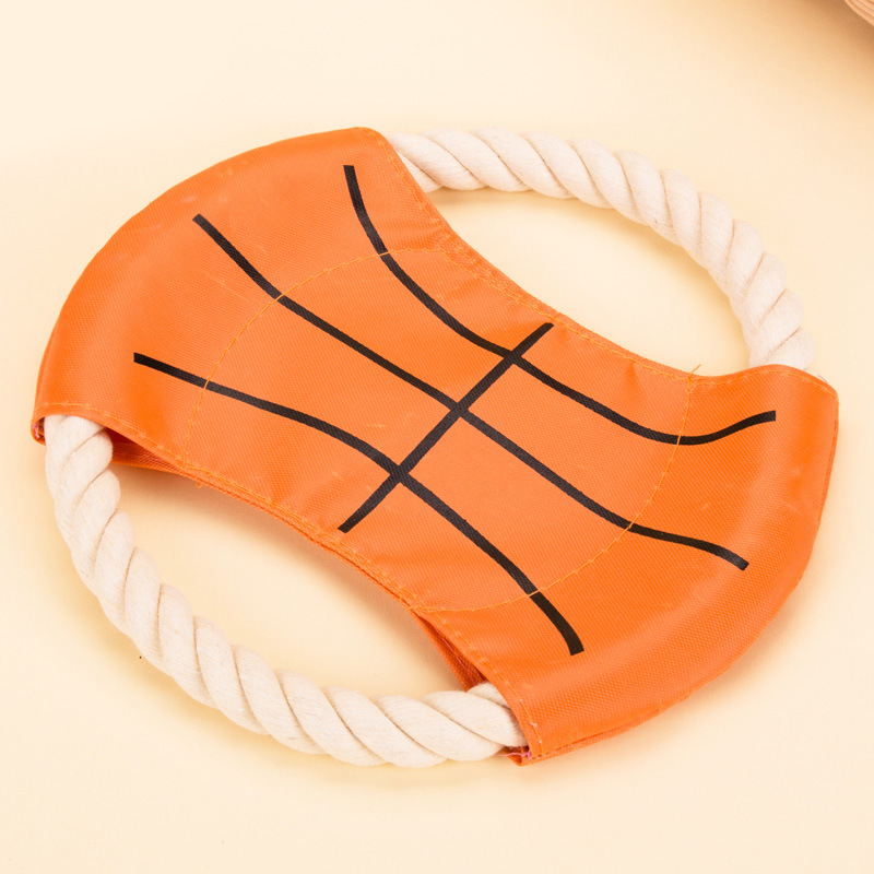 Cuerda de algodón lienzo Frisbee perro especial Frisbee mascota juguete suave Frisbee lienzo suministros de entrenamiento