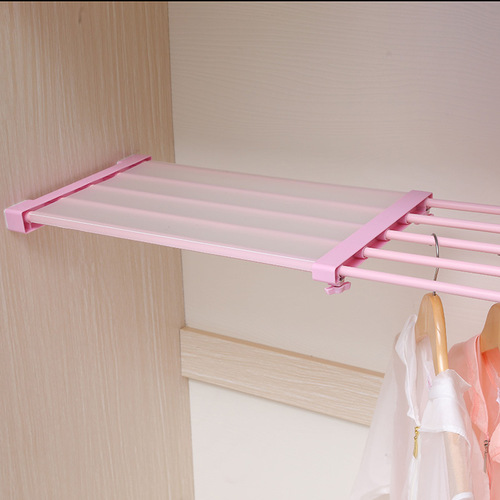 Shelf separator wardrobe cabinet shoe cabinet divider storage rack nail-free extendable storage rack shelf dorm room magic item dropshipping