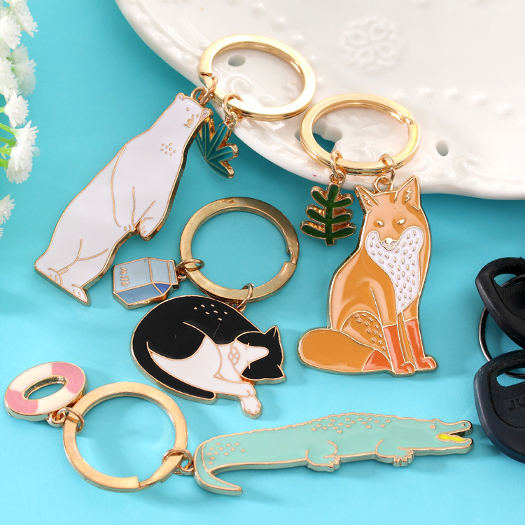Cartoon keychain for men and women