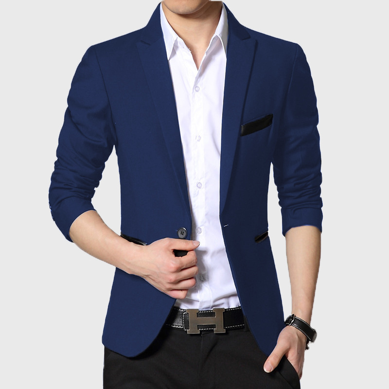 Hombres de primavera y verano nuevos hombres de traje casual de los hombres de negocios delgada chaqueta al por mayor estilo coreano pequeño traje