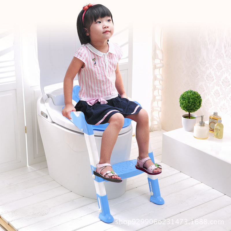Baby's Toilet Ladder-type Auxiliary Baby's Toilet Ladder Children's Multi-function Enlarged Toilet Ring Anti-slip Thickening