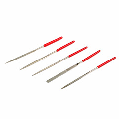 JM-FL1 File Set of 5 - Half-Round File, Square File - Toy and Craft Edge Finishing Tool Combo Kit