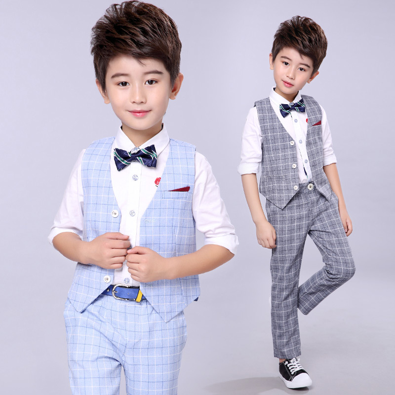 Autumn vest for boys, children's set, piano performance costume, dress 2