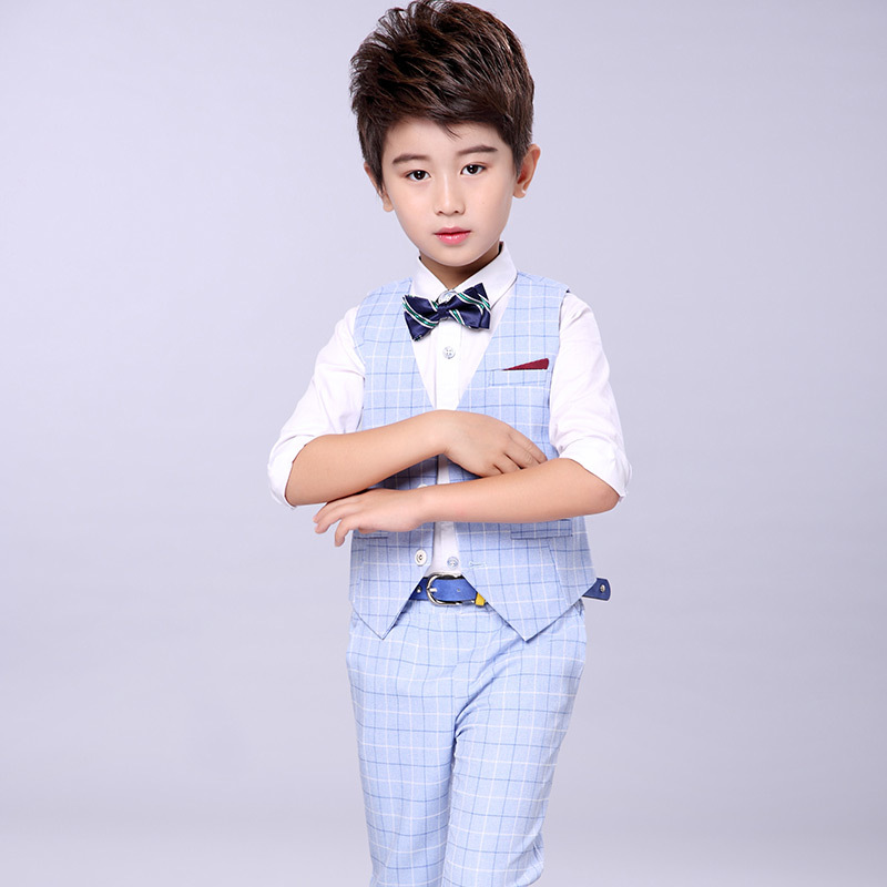 Autumn vest for boys, children's set, piano performance costume, dress 3