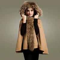 Зимний модный trench coat с капюшоном, шерстяное пальто, корейский стиль, свободный крой