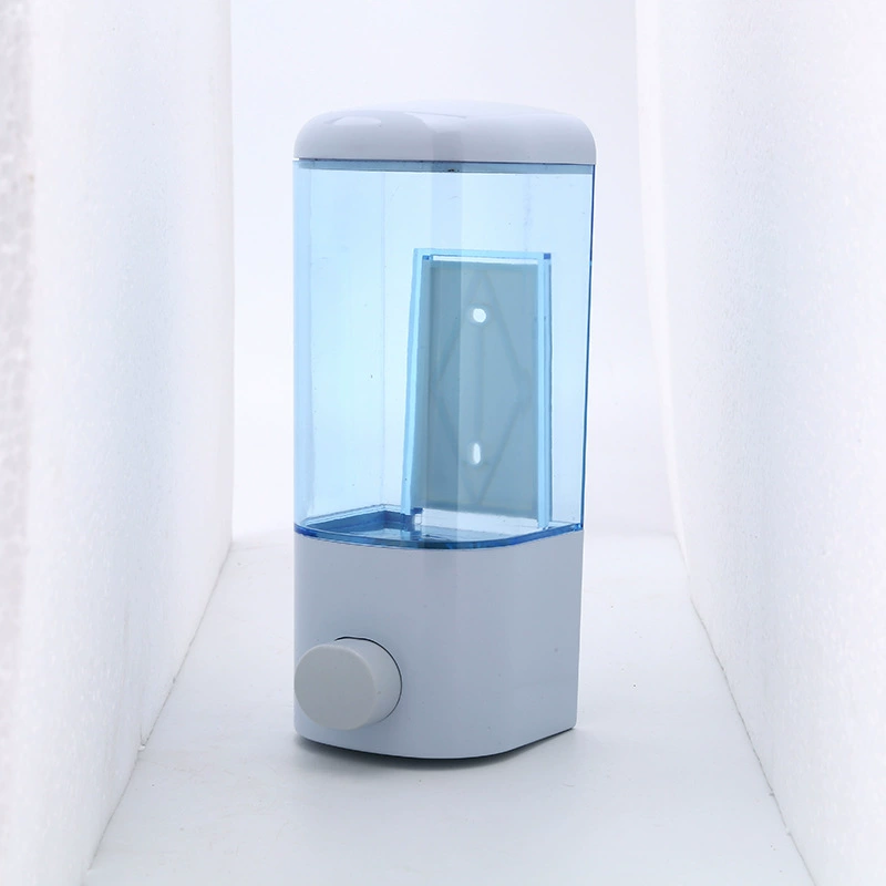 Wall-Mounted Manual Liquid Soap Dispenser for Hotel and Home, White Titanium Plastic, 自主 Brand