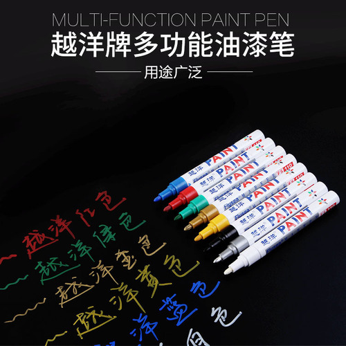 Overseas Paint Pens 12 Pack Plastic Metal Glass Graffiti Markers Furniture Car Tire Touch-up Markers