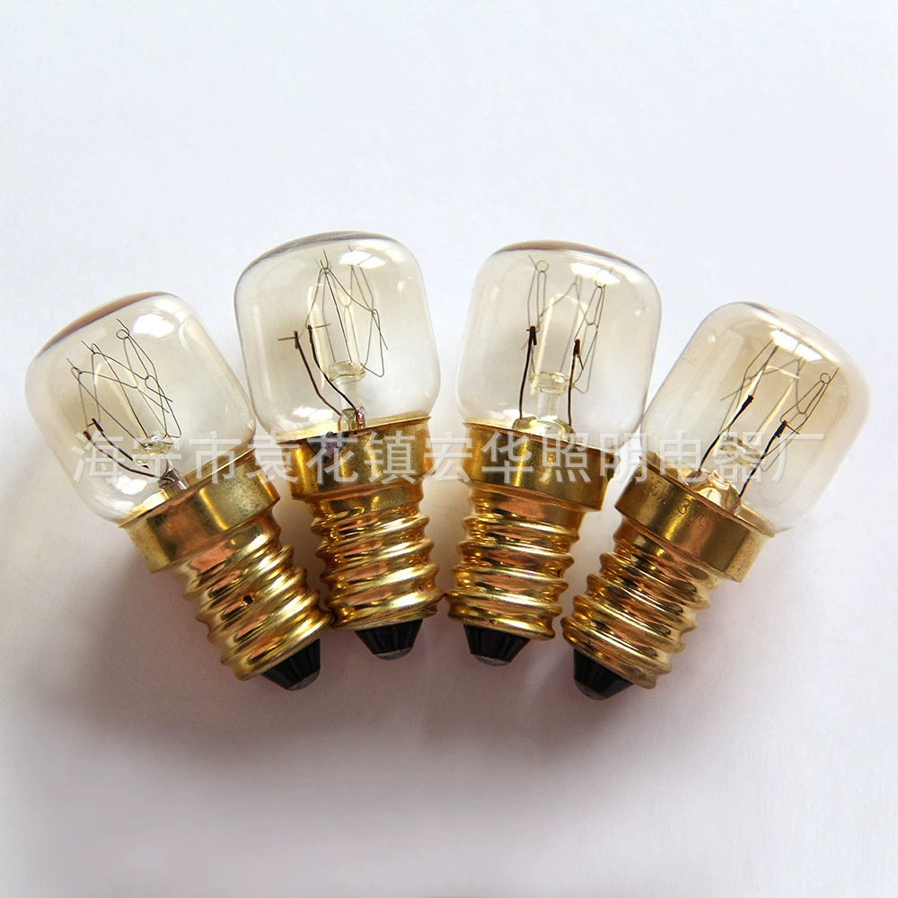Лампа T22 15W/25W E14 с малым цоколем для печи, микроволновой печи, соляной лампы, аромалампы, устойчивая к высоким температурам до 300 градусов.