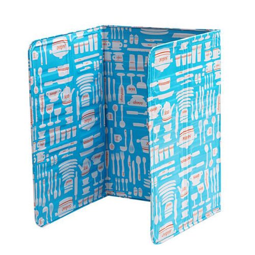 Printed large kitchen oil baffle for cooking, heat insulation, anti-splash oil barrier, high temperature resistant aluminum foil single stove