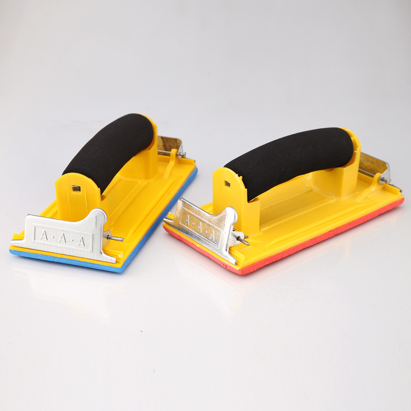 厂家销售海绵把手砂纸架打磨器五金匠做工具