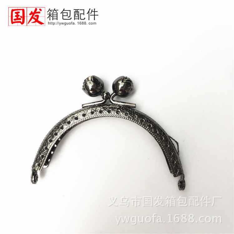 8.5CM semicircular en relieve rosa boca de oro DIY boca de oro bolsa de oro bronce oro ligero