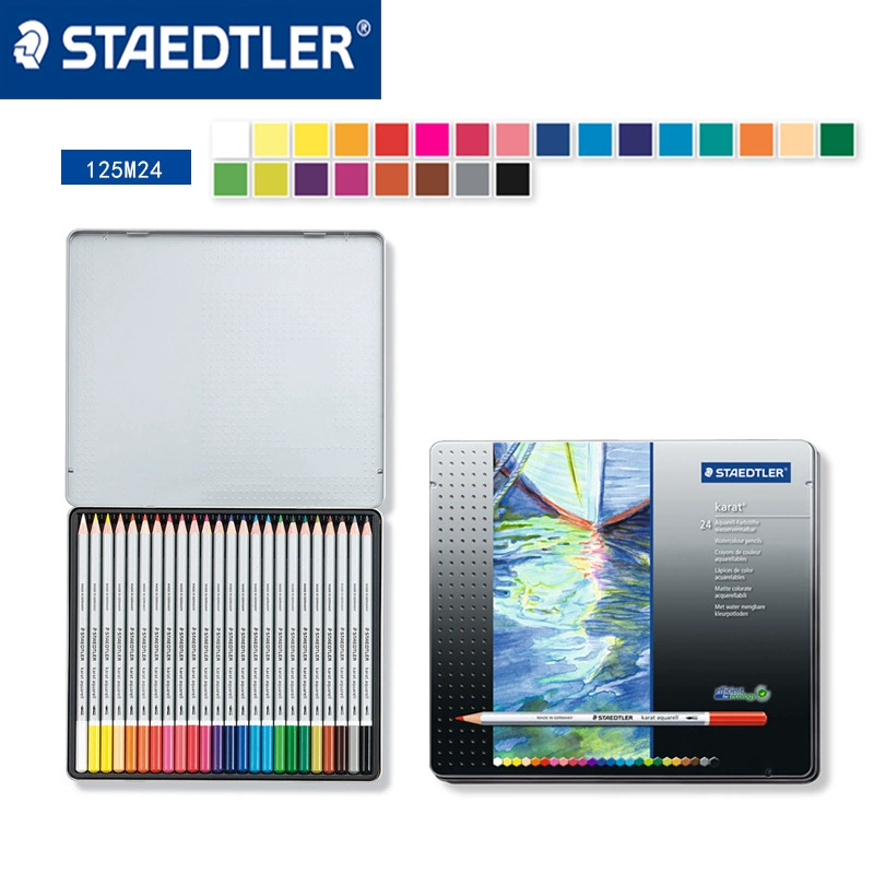 Оптовый германский STAEDTLER Schidlou 125M24 цветной карандаш для водорастворимого цвета профессиональный