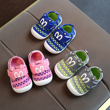 一件代發2021春季新款0-1歲男寶寶學步鞋女童單鞋軟底嬰兒運動鞋
