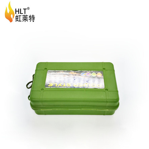 Factory wholesale flashlight special gift box storage box military green plastic box anti-pressure, shockproof and waterproof flashlight