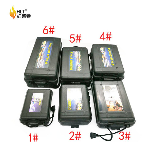 Factory wholesale flashlight special gift box storage box military green plastic box anti-pressure, shockproof and waterproof flashlight