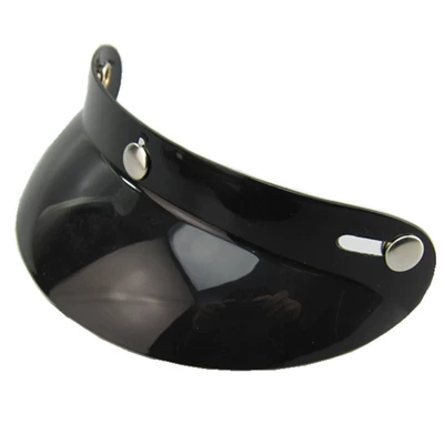 Motorcycle Helmet Brim 3/4 Motorcycle Retro Helmet Three-Button Sun Visor Flying Helmet Universal Windshield