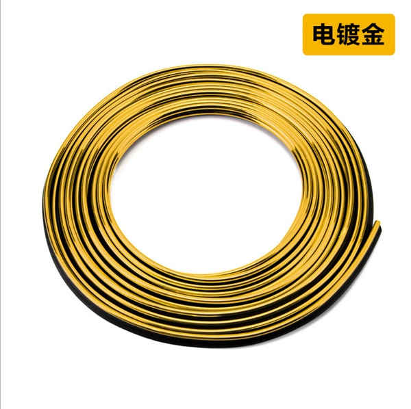 Electroplated gold interior strips (price for 5 meters) with card board included