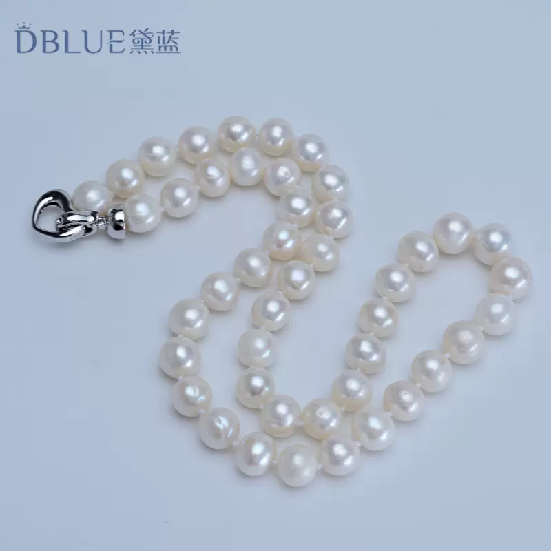 8-9mm淡水珍珠近圆项链微瑕 厂家批发价 七夕情人节 送礼物女友