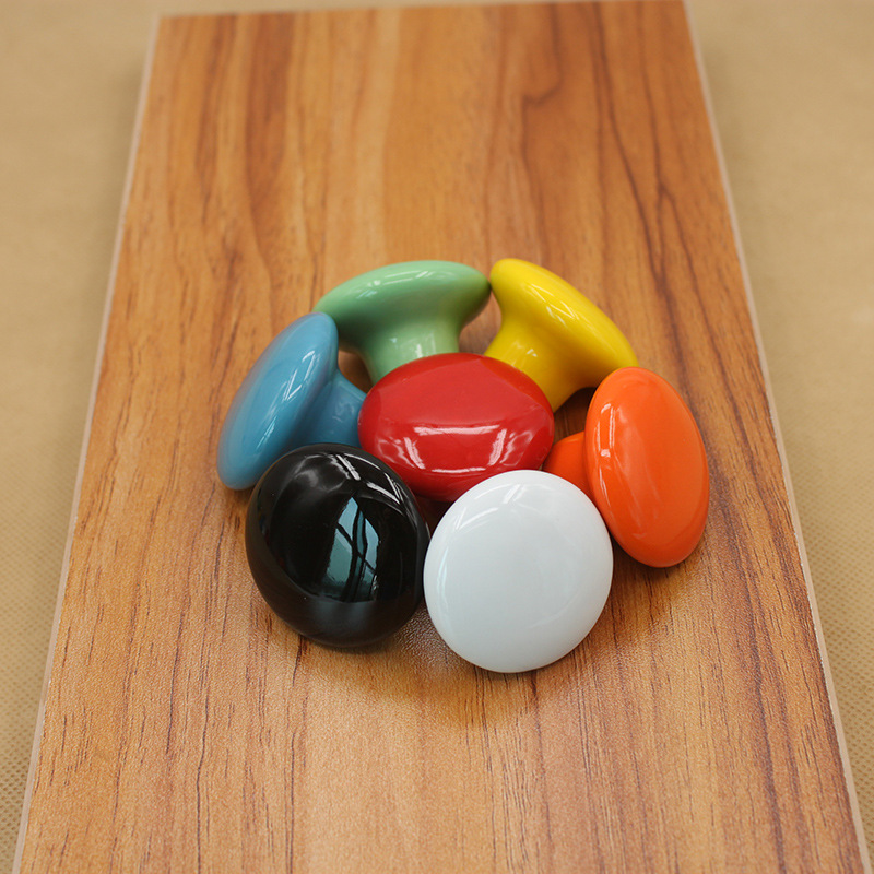 Foreign trade handles, seven color ceramic handles, children's countryside, modern European style ca