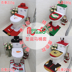 Sell Santa Claus Toilet Cover, Santa Claus Toilet Seat Cover + Foot Mat + Tank Cover + Tissue Holder