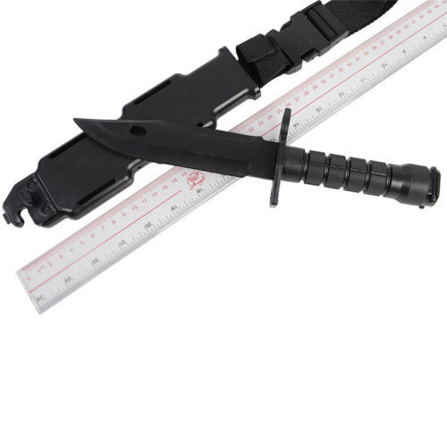 Entrenamiento táctico M9 modelo de plástico cuchillo blando de goma COSPLAY accesorios de equipo fanático militar cuchillo de juguete decorativo