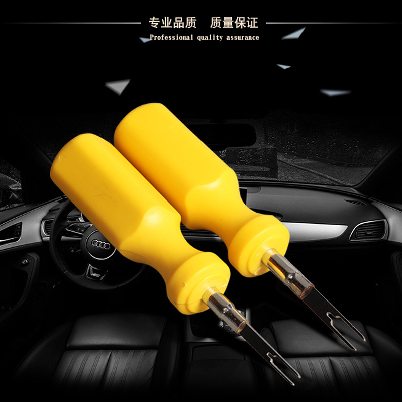 Adecuado para Volkswagen Audi aguja removedor coche arnés de cableado terminal desmontaje y herramienta de carga aguja de desbloqueo y sacar clave
